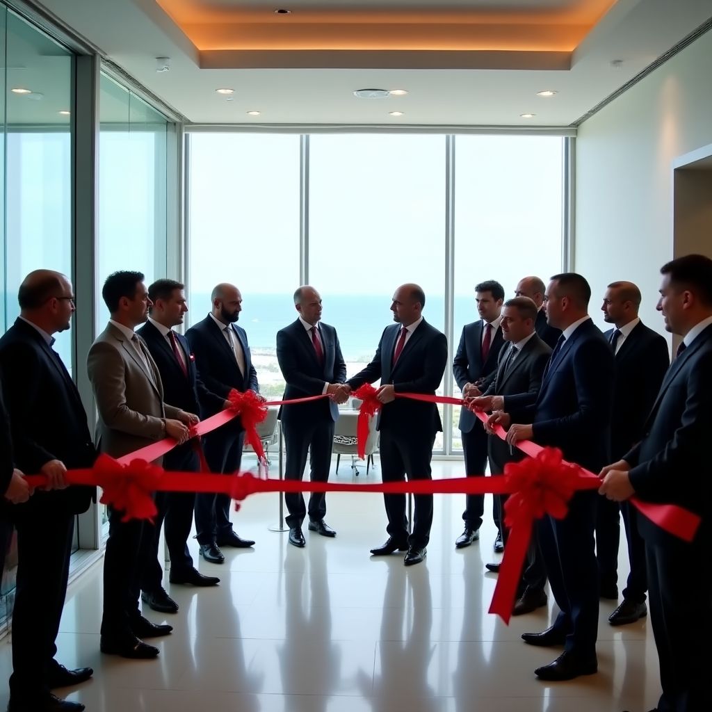 Antalya'da ofis açılışı kutlaması